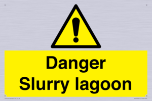 Danger Slurry lagoon